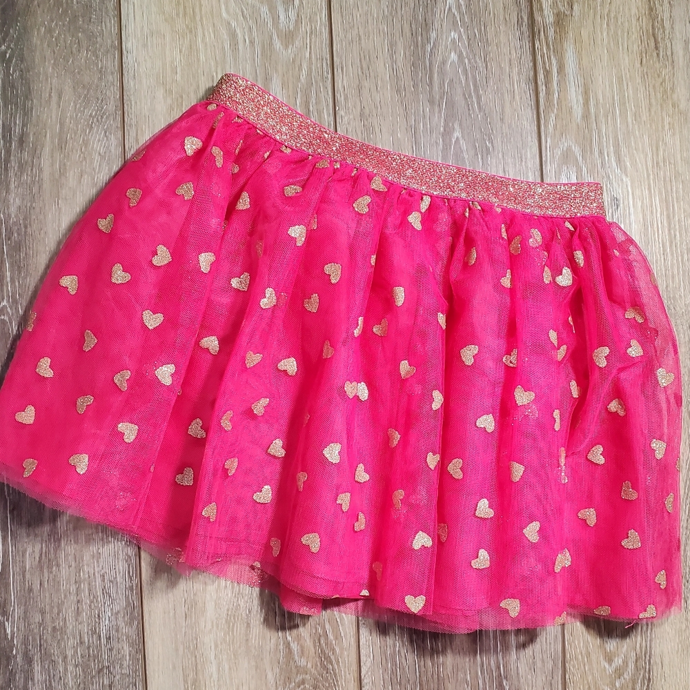 Isaac Mizrahi Pink and Gold Polka Dot Tutu Skirt Size 7/8
